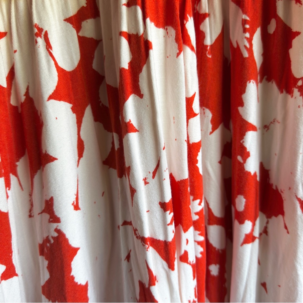 Anthropologie Maeve Summer Breeze Dress in Orange/Cream - Picture 5 of 7